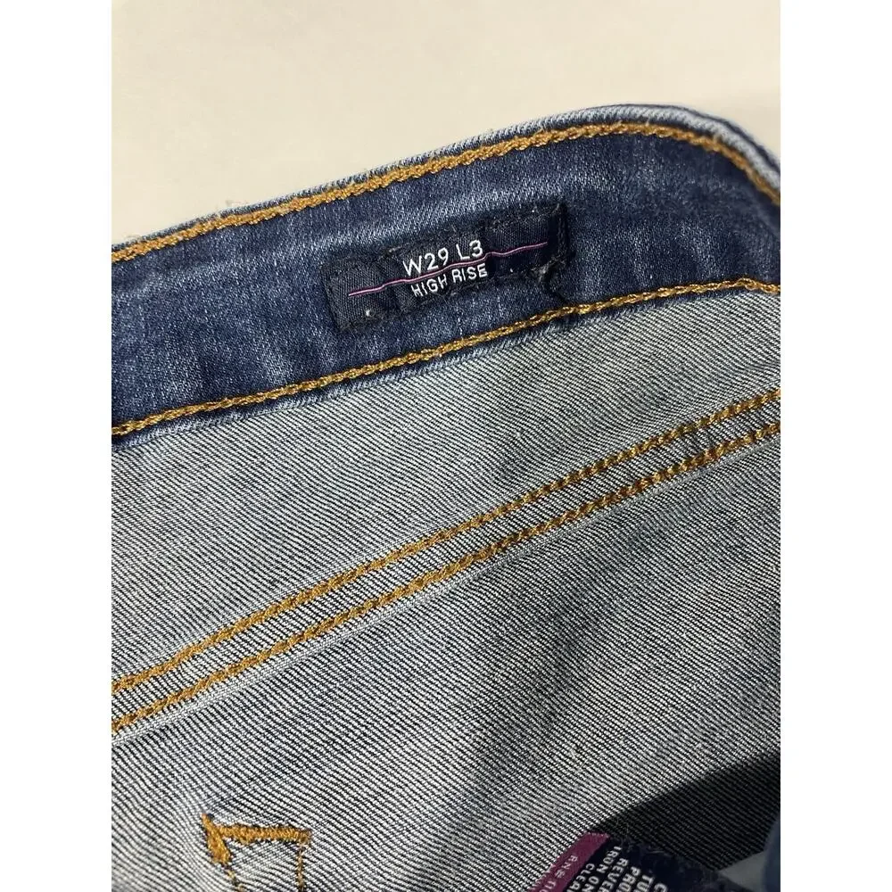 Vigoss Jagger Jeans Shorts Denim Classic Stretch High Rise Raw Hem Women’s W29